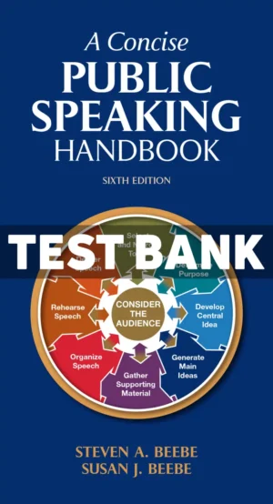 A Concise Public Speaking Handbook 6th Edition Beebe Test Bank