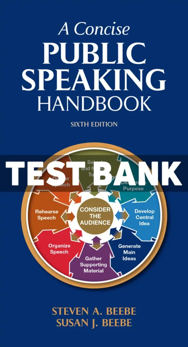 A Concise Public Speaking Handbook 6th Edition Beebe Test Bank