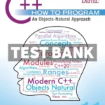 C++ How to Program - An Objects-Natural Approach 11th Edition Deitel Test Bank