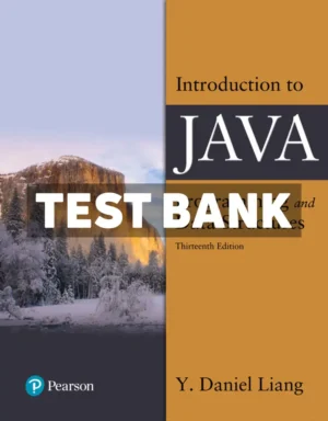 Introduction to Java Programming and Data Structures 13th Edition Liang Test Bank