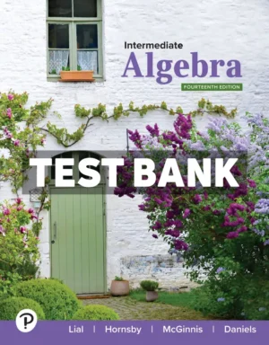 Intermediate Algebra 14th Edition Lial Test Bank