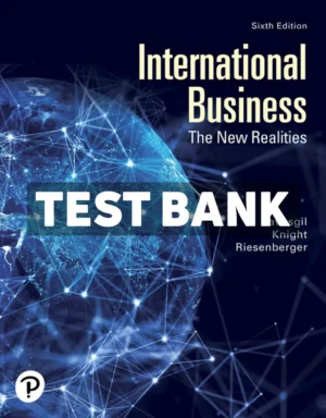 International Business - The New Realities 6th Edition Cavusgil Test Bank