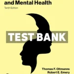Psychopathology and Mental Health 10th Edition Oltmanns Test Bank