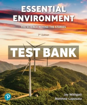 Essential Environment 7th Edition Withgott Test Bank