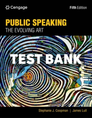 Public Speaking 5th Edition Coopman Test Bank