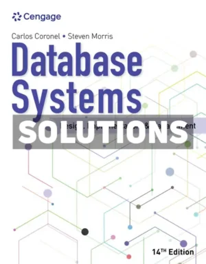 Database Systems 14th Edition Coronel Solutions Manual