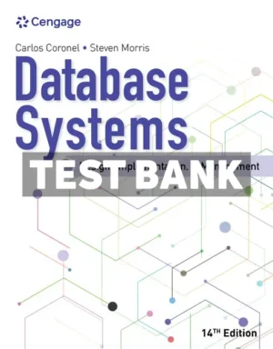 Database Systems 14th Edition Coronel Test Bank