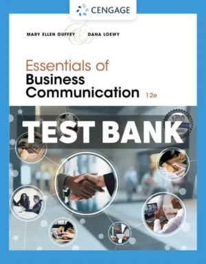 Essentials of Business Communication 12th Edition Guffey Test Bank