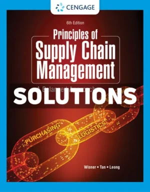 Principles of Supply Chain Management 6th Edition Wisner Solutions Manual