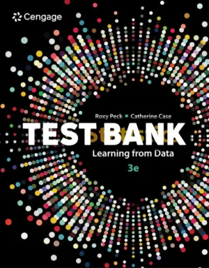 Statistics - Learning from Data 3rd Edition Peck Test Bank