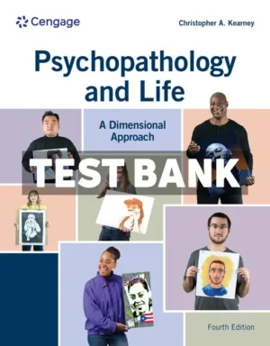 Psychopathology and Life 4th Edition Kearney Test Bank