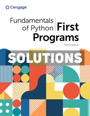 Fundamentals of Python 3rd Edition Lambert Solutions Manual