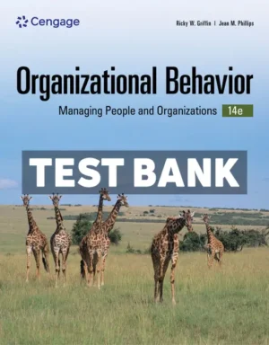Organizational Behavior - Managing People and Organizations 14th Edition Griffin Test Bank