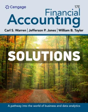 Financial Accounting 17th Edition Warren Solutions Manual