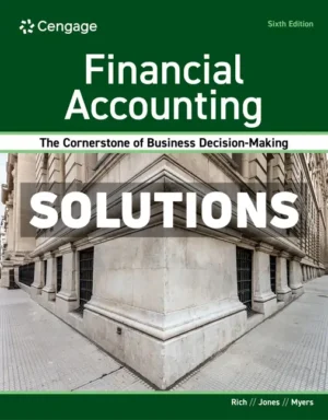 Financial Accounting 6th Edition Rich Solutions Manual