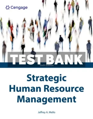Strategic Human Resource Management 6th Edition Mello Test Bank