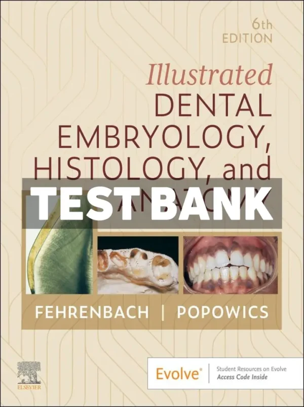 Illustrated Dental Embryology, Histology, and Anatomy 6th Edition Fehrenbach Test Bank