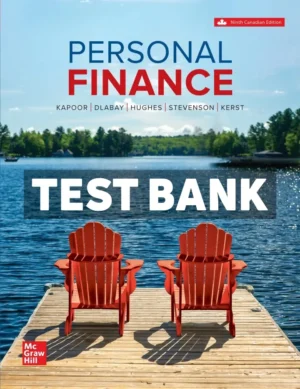 Personal Finance 9th Canadian Edition Kapoor Test Bank