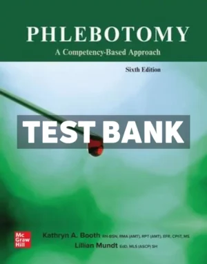 Phlebotomy 6th Edition Booth Test Bank