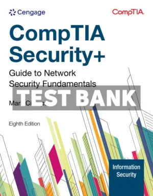 CompTIA Security+ Guide to Network Security Fundamentals 8th Edition Ciampa Test Bank