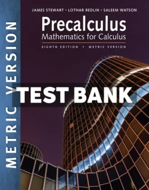 Precalculus Mathematics for Calculus International Metric Edition 8th Edition Stewart Test Bank
