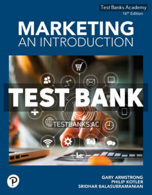 Marketing - An Introduction 16th Armstrong Test Bank