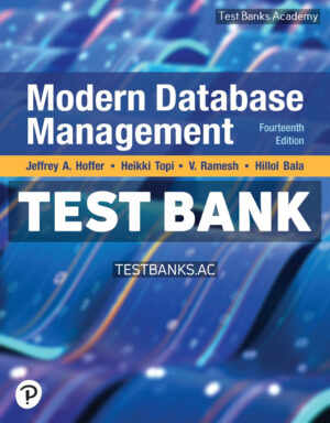 Modern Database Management 14th Hoffer Test Bank