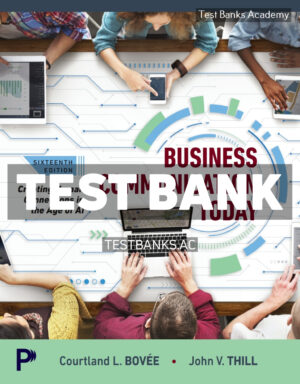Business Communication Today 16th Bovee Test Bank