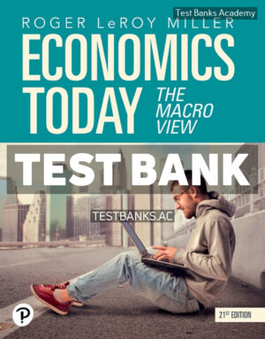 Economics Today - The Macro View 21st Miller Test Bank