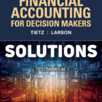 Financial Accounting For Decision Makers 1st Tietz Solutions Manual
