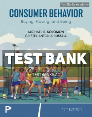 Consumer Behavior 15th Solomon Test Bank