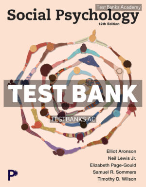 Social Psychology 12th Aronson Test Bank
