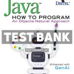 Java How to Program - An Objects - Natural Approach 12th Deitel Test Bank