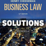 Business Law 12th Cheeseman Solutions Manual