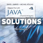 Objects First with Java 7th Barnes Solutions Manual