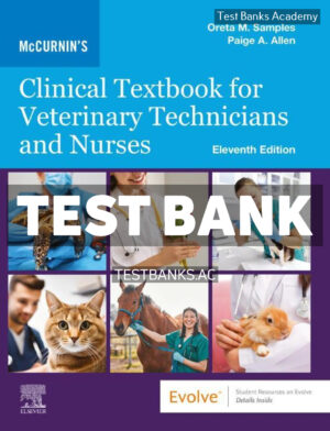 Samples McCurnins Clinical Textbook for Veterinary Technicians and Nurses 11th Samples Test Bank
