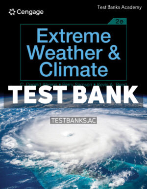 Extreme Weather and Climate 2nd Ahrens Test Bank