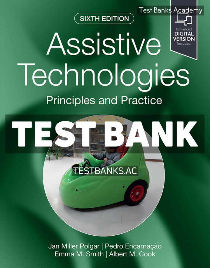 9780443109690-TEST-BANK Assistive Technologies 6th Polgar Test Bank