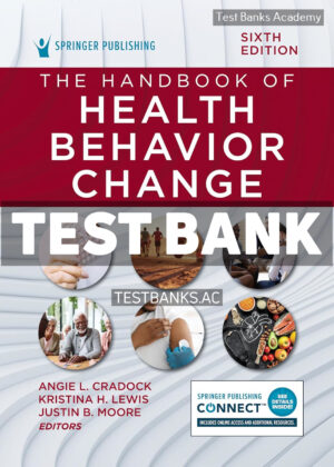 Handbook of Health Behavior Change 6th Cradock Test Bank