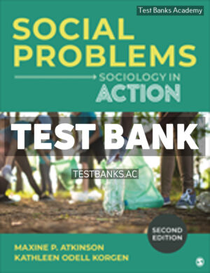 Social Problems 2nd Atkinson Test Bank