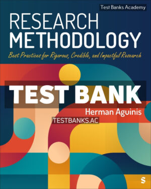 Research Methodology 1st Aguinis Test Bank