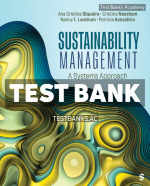 Sustainability Management 1st Siqueira Test Bank