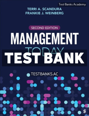 Management Today 2nd Scandura Test Bank
