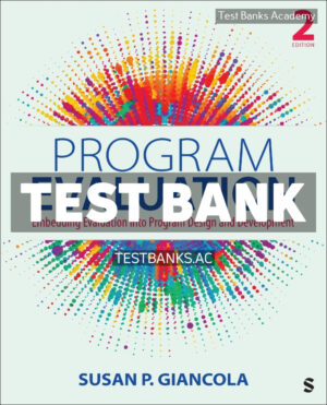 Program Evaluation 2nd Giancola Test Bank