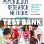 Psychology Research Methods 2nd Heath Test Bank