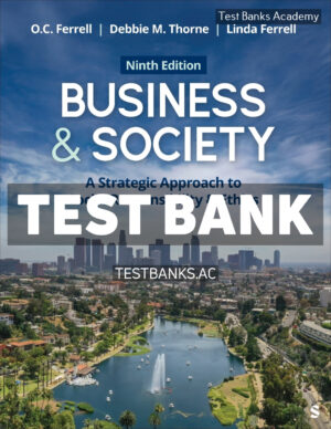Business & Society 9th Ferrell Test Bank