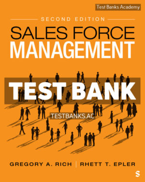 Sales Force Management 2nd Rich Test Bank
