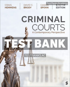 Criminal Courts 6th Hemmens Test Bank