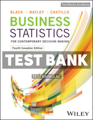 Business Statistics Canadian 4th Black Test Bank