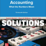 Accounting - What the Numbers Mean 13th Marshall Solutions Manual